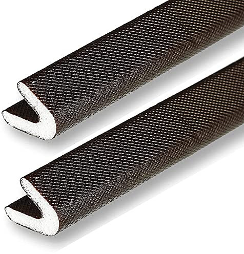 V-förmiger, wetterfester, Selbstklebender Türdichtungsstreifen, schalldichter Schaum, Lückenblocker, Fenster-Zugluftstopper, Selbstklebende Isolierung, Antikollision, 2 Rollen, 19 Fuß pro Rolle