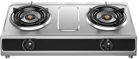 Réchaud Au Propane, Réchaud Au Propane Portable À 2 Brûleurs, Table De Cuisson À Gaz En Acier Inoxydable Haute Puissance 17742,4 BTU For Cuisine, Camping En Plein Air, Camping-car Et Appartements (Co