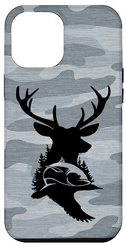 Hülle für iPhone 15 Plus Duck Camo Elch Funny Buck Deer Hunting Bass Fishing Lake Dad