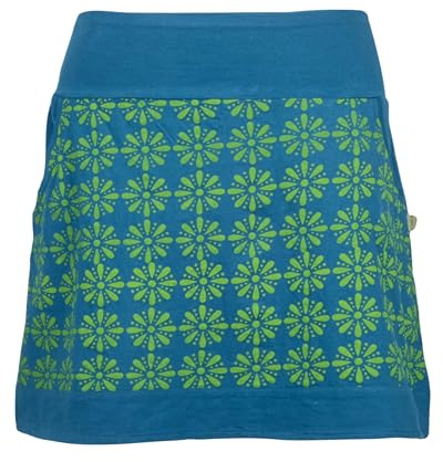 Vishes Damen Minirock Retro I Größe 34-46 I Bequem & modisch für Alltag & Freizeit I 100% Baumwolle I Für warme & kalte Monate I Nachhaltige Alternative Bekleidung