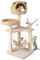 SOARS Kratzbaum mehrstöckig, 121cm Katzenbaum mit Höhle & Hängematte & 4 Bällen & Bett, Kletterbaum für Katzen, Stabiler Katzenkratzbaum Katzenmöbel