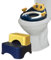 Valtom Toilettensitz Kinder mit Sitzkissen und Tritthocker, kinderfreundliches Tierdesign, 2-8 Jahre, Anti-Rutsch Vorrichtungen