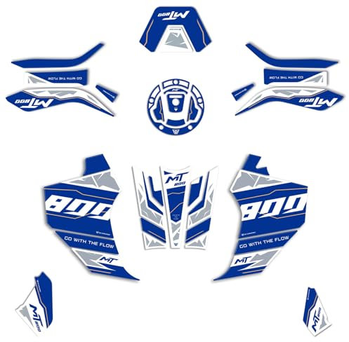 Resin Bike Kit Aufkleber Motorrad Kompatibel Mit CF Moto 800 MT Explore 2023-2025. Schutz Motorrad Tank-Schutzfolie vor Stößen und Kratzern. Kit Aufklebersatz 3D-Harzklebstoff - Stickers