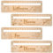Personalisiertes Lesehilfe mit Lineal aus Holz - 15 cm Lineal mit Namen & süßen Motiven wie Dino, Bär - Geschenk zur Einschulung 2025 für Jungen & Mädchen - Schultüten-Füllung Idee, Schulanfang