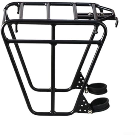 Porte-bagages avant fonctionnel pour vélo, en alliage d'aluminium pour un rangement facile