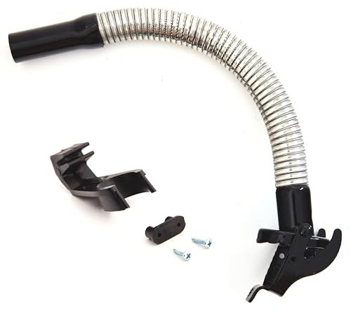 BW Bec verseur flexible pour bidon de carburant en métal 5/10/20 litres Tuyau flexible de 25 mm avec support pour bidon de 10/20 litres Noir RAL 9005 Fabriqué en Europe