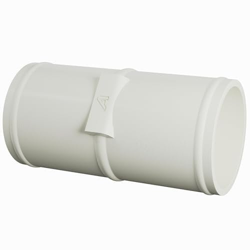 Raccordo maschio per tubo corrugato in PVC, 40 mm, colore: bianco
