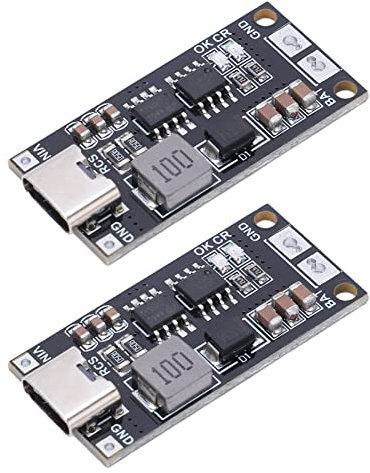 Carte de Chargeur de Batterie au Lithium, Convertisseur Boost 2S Type-c à 8.4V, Solution de Efficace pour Batteries Lithium-ION, Paquet de 2 (4A)