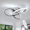 DELIPOP LED Deckenleuchte Dimmbar, 36W Deckenlampe Moderne mit Fernbedienung 3000-6500K, Deckenbeleuchtung Acryl für Wohnzimmer Schlafzimmer Esszimmer Balkon