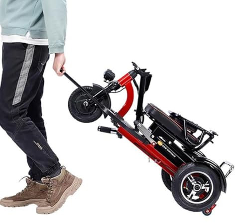 Senior 3 Rad mobiler Roller - Faltbares Design mit Korb und Ladegerät