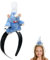 Remy Kopfbedeckung, Remy Plüsch Haarreif, Cartoon Stirnband Dekoration, Remy Kostüm, Stofftier Maus Kopfbedeckung, Geschenk für Kinder Erwachsene Fans (Blau)