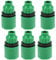 6Pcs Garden Irrigation Hose Fitting, Quick Connector Hose Pipe Adapter, One-Way Connectors Suitable for 8mm Inner Diameter