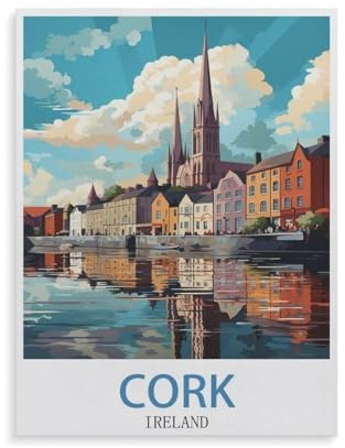 Kinder Papier Puzzle 1000 Teile,Kork Irland,Modern Zuhause Dekoration Einzigartiges Geschenk(50x70cm)-HF44