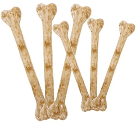ERINGOGO 6 Stück Teiliges Mini Kunststoffknochen mit Realistische Fake Bones für Halloween Deko und DIY Basteln Geeignet für Schmuck Partyzubehör und Kreative Geschenkideen