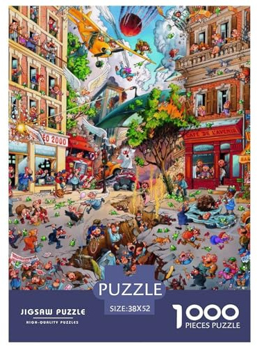 Lebendiges Paris 1000 Teile Puzzle Premium Quality Erwachsene Kinder Premium Quality Klassische Lernspiel 52x38cm/1000pcs