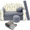 millybo Kindersofa Kinder Couch mit Schlaffunktion ausklappbar 3in1 Kinder Sofa Spielsofa mit Bettfunktion Mädchen Jungen Sitzsack Minisofa Schlafsofa Kinderzimmer Schlafsessel (AJ4)