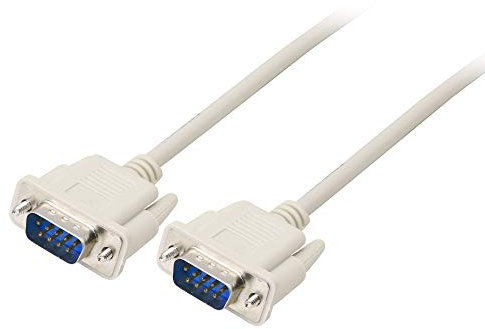 PNGKNYOCN Câble série de données DB9 RS232 mâle vers mâle 2-3 câble d'extension de modem nul croisé pour ordinateurs, imprimantes, scanners (4,5 pieds)