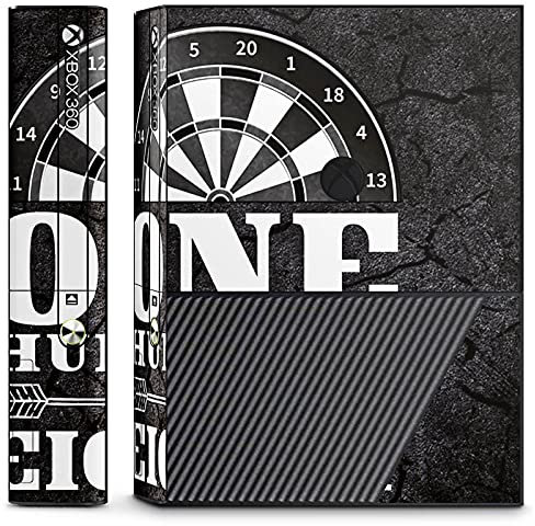 DeinDesign Skin kompatibel mit Microsoft Xbox 360 E Folie Sticker Dart Sport