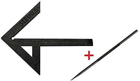 STEINLE 5414 Zentrierwinkel Leichtbauweise 160 x 110 mm für Wellen bis: 170 mm inkl. R50 Reißnadel aus Hartmetall