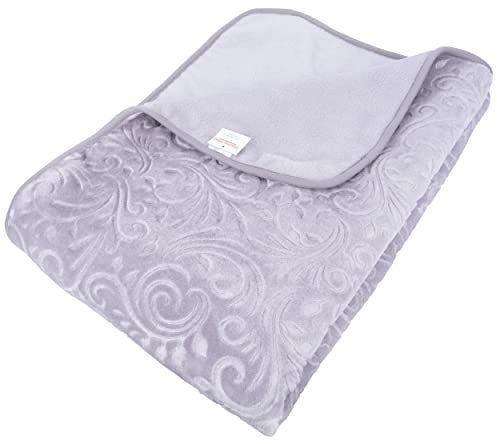 Traumschloss Deluxe Design Kuscheldecke Wohndecke aus Polyester in grau, 150x220cm, pflegeleicht