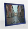 Orion Deluxe Bilderrahmen Posterrahmen 84x60 cm Puzzlerahmen Blau Ozeanblau Marineblau Kunstglas Klar Hintergrund Weiss