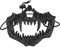 Yzpacc Skeleton Cosplay Mask - Half Face Skull Resin Mask for Halloween
