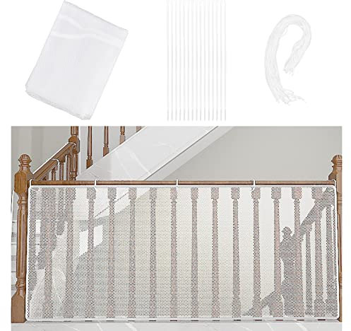 Bailinks Red de Seguridad para niños, 300 CM X 78 CM Balcones, terrazas y balaustradas Protectores de escaleras para niños Niños Mascotas