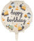 Folienballon Happy Birthday Ballon Fahrzeuge Luftballon Baustelle Geburtstag Junge Luftballon Kran Laster Bagger, 35cm
