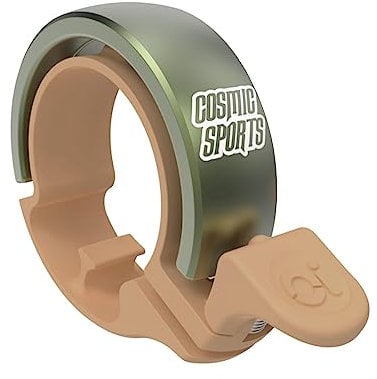 Knog Fahrradklingel Oi Classic Large 23,8-31,8 mm, Braun Grün, KNCL