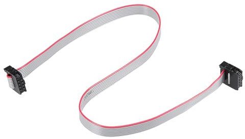 DMiotech 5 Pack Long 30CM 2MM Flat Ribbon Cable IDC 8 Pin Connector