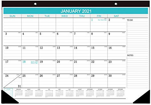 Herklotzn 2021 Schreibtisch Kalender 12 Monate Monatsplaner 2021 Kalender Schreibtisch Memo TäGlicher Zeitplan Agenda Organizer BüRo Blau
