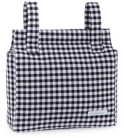 Mi bollito - Borsa organizer per passeggini per mamma, borsa per passeggini, multifunzione, grande capacità per riporre (Nero)