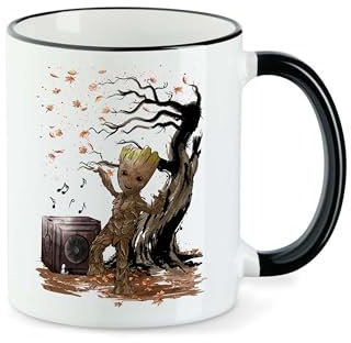T-Nerds - Autumn Dance - Tasse Mug Kaffeetasse Teetasse - Schwarz