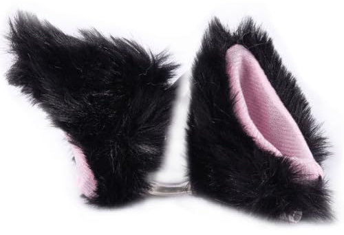 2 Stück Motorradhelm Dekorative Ohren, Katzenohren Motorradhelm Dekorative Motorrad Helm Katzenohren Eckdekoration, Motorradhelm Katze Ohren Niedliche Plüsch Katzenohren Motorradhelm Zubehör