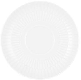 Seltmann Weiden Amina Weiß Kombi-Untertasse, 12 cm, Runder Unterteller mit dezentem Relief-Muster, Passend für Espresso- & Teetassen, Spülmaschinen- & Mikrowellenfest, Porzellan, Weiß