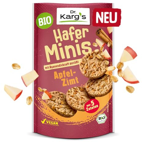 Dr. Kargs Bio Hafer Minis Apfel Zimt mit Agavendicksaft vegan 85g