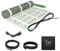 EH Expert EcoPRO Heizmatten Set | 200 W/m² | 3 m² | Elektrische Fußbodenheizung - für Fliesen, Naturstein, Teppich, Vinyl und Laminat, inkl. Installationsmaterial, mit Touchthermostat (Schwarz)