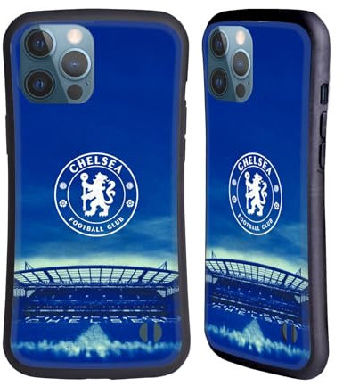 Head Case Designs Officially Licensed Chelsea Football Club Logo Retro Kit and Stadium Hybrid Case Compatible With Apple iPhone 13 Pro Max