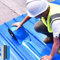 CWOQOCW Cinta adhesiva para techo de pared, impermeable y no se envejece fácilmente, propiedades de aislamiento térmico (azul 20 cm x 5 m)