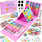 GOLDGE Maletin Pinturas para Niños Lapices Colores Juego de Pintura de 230 Piezas+ Regalos Cumpleaños Niños Colegio Detalles Cumpleaños Niños Pinturas para Niños Juguetes Niños 3~12 Años