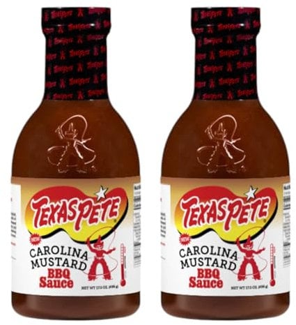 Texas Pete Carolina Mustard BBQ Sauce 496g (Pack of 2)