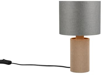 meineWunschleuchte Kleine nachhaltige Tischleuchte aus recycelter Pappe und Naturbambus, Höhe 28cm
