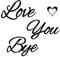 Love You Bye Sign, Modern Wood Black Heart Boho Wall Art with 50PCS Sticks, Unique Home Decor Express Warmth Family Sign, Gift for Entryway Hallway Kitchen and Valentine Decorations (I)