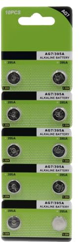 AG7/LR927/395 Button Cell Batteries Durability Button Batteries For Daily Use Stable Voltages For Small Electronics