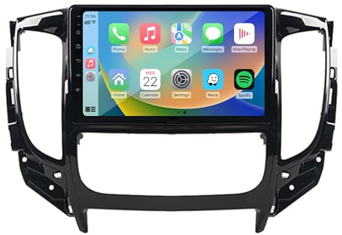 YIANKWY Android 13 Autoradio Radio 9 Zoll Navigationssystem Für Mitsubishi Triton L200 2015-2020 DAB+Digitalradio Car Stereo Video Receiver GPS-Navigation Bluetooth Hotspot WiFi 4G Analog TV SWC