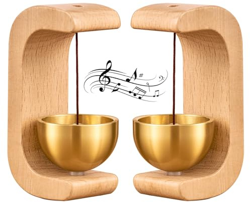 Magnetic Door Chime Bell, Wooden Shopkeepers Bell for Door Opening - Ding Ding Sound