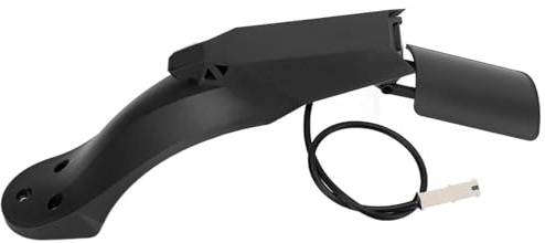 M365 Heckkotflügel, Verstärkter Elektroroller Kotflügel mit integriertem Rücklicht, Klapphaken und Nummernschildhalter aus PC-Material für 10 Zoll Reifen geeignet für M365 1S Pro E-Scooter