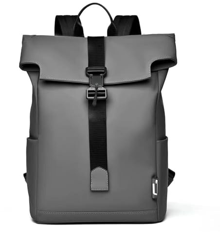 Gyios Sac À Dos pour Ordinateur Portable De Grande Capacité Masculin -Gris