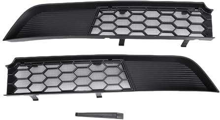 OVAQUIXI Front Grille, Front Air Inlet Vent Grille Inserts Cover für Y Juniper 2025 2026 High Density Beehive Design Matte Black Split Type