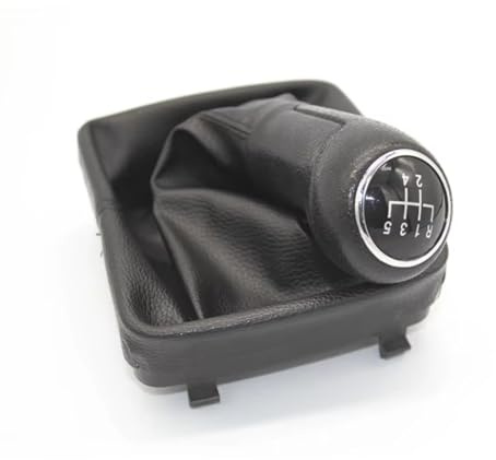 Gang Schaltknäufe Für VW Für Polo 9N 9N2 2002-2009 Leder-Schaltknauf, Schalthebelmanschette, Schaltsack